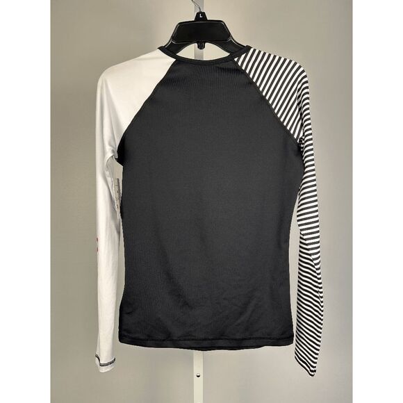 Roxy Women's Stripe UPF 50+ Long Sleeve Rash Guard Size M - Picture 3 of 6
